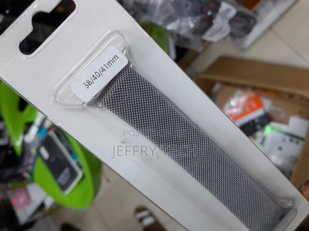 42mm/44mm/45mm Stainless Steel Smart Watch Strap ( Silver ) - thumbnail 3