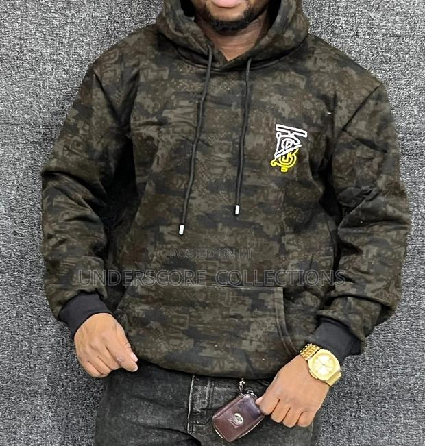 High-End Warm Printed Unisex Hoodies - thumbnail 4