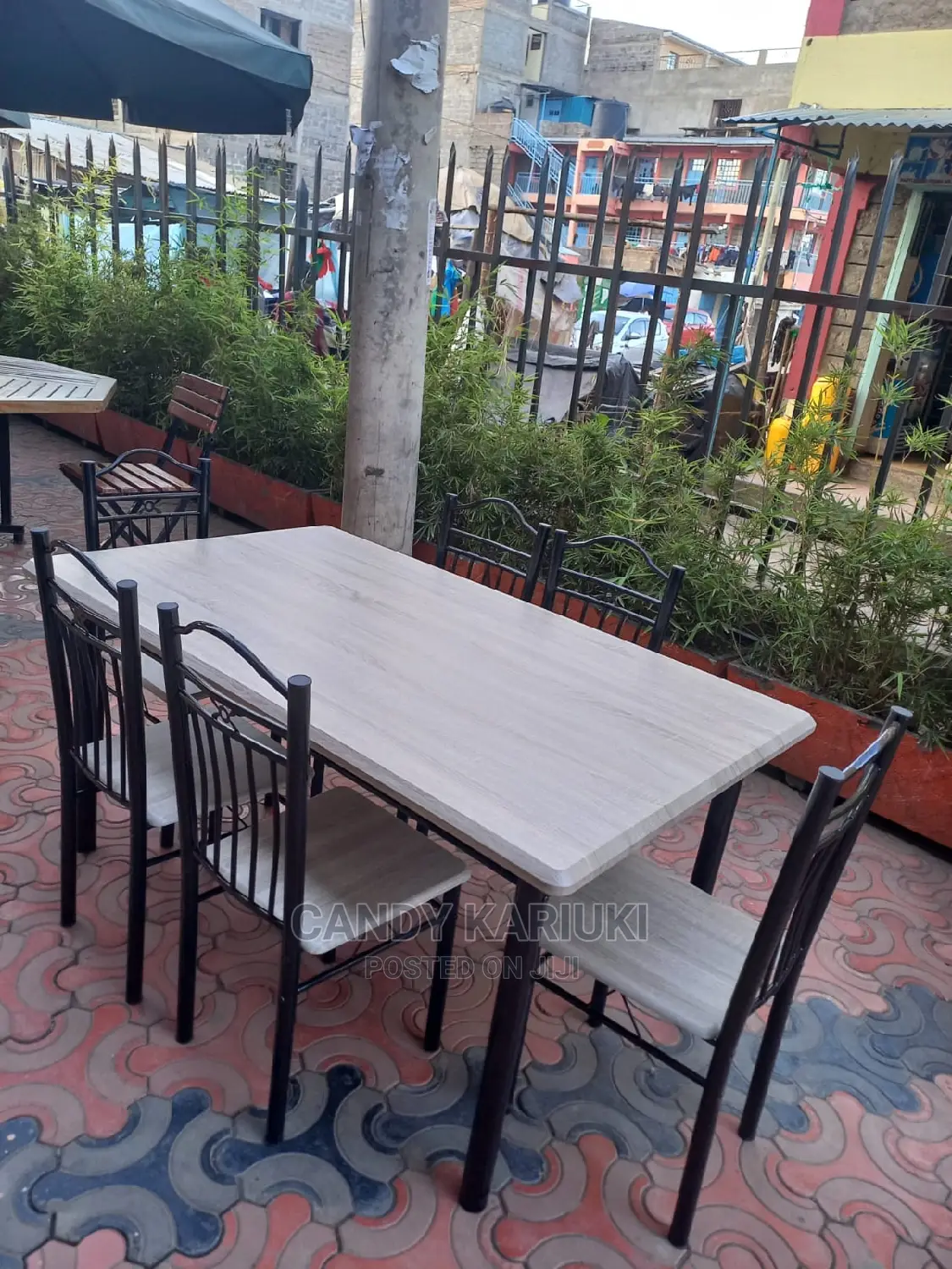 6 Seater Wooden Dining Table Set
