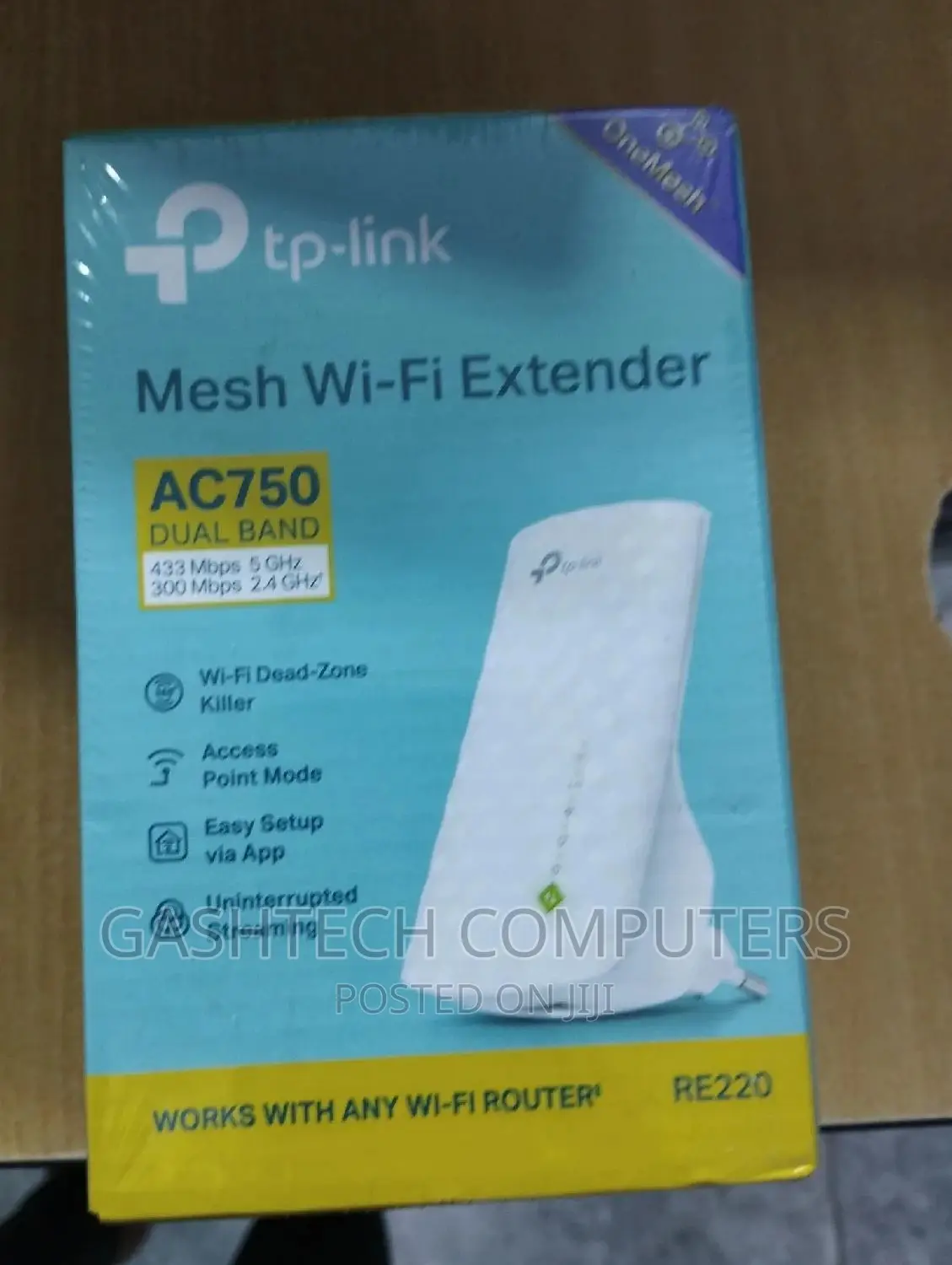 Tp-Link AC750 RE220 Wireless N Wall Plugged Range Extender