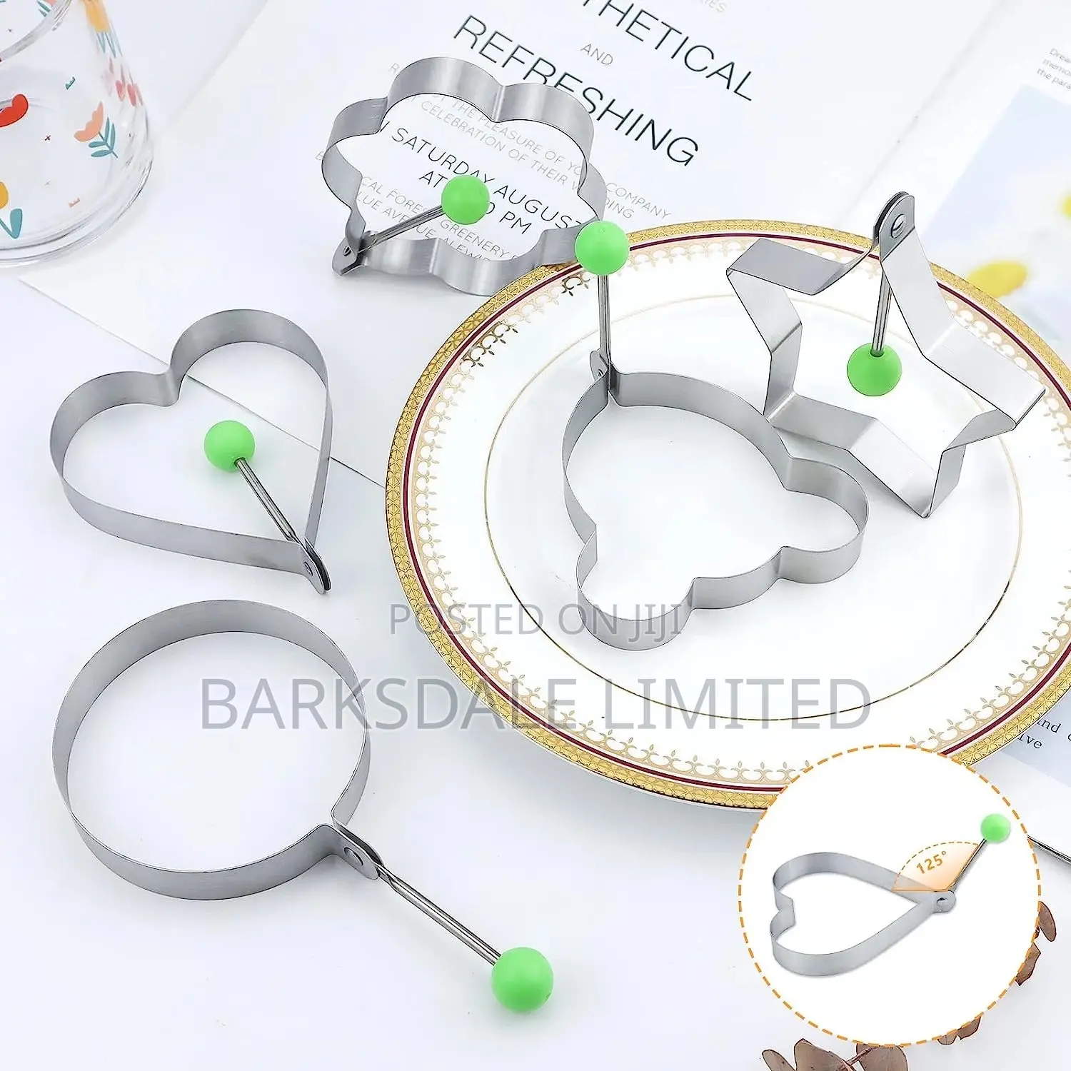 Egg Rings Stainless Steel Pancake Mold Non-Stick Maker Molds