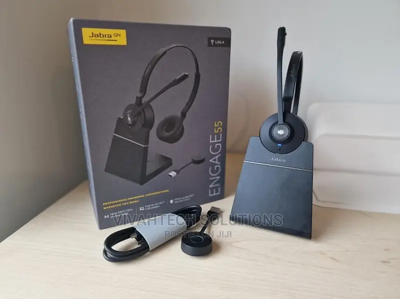 Jabra Engage 55 Bluetooth Headset With Stand