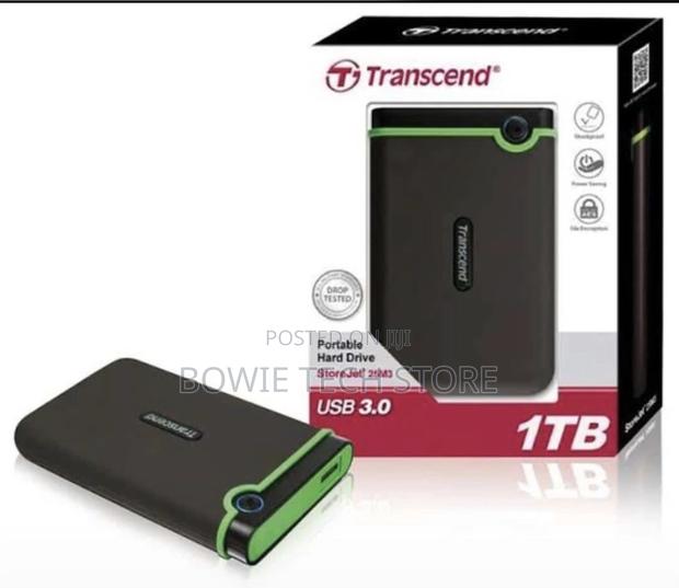 Transcend 1tb External Hard Drive - main view