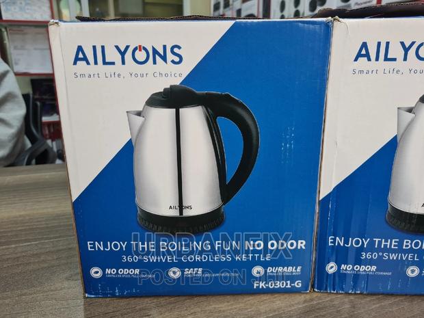 2 Litre Ailyons Electric Stainless Steel Cordless Kettle
