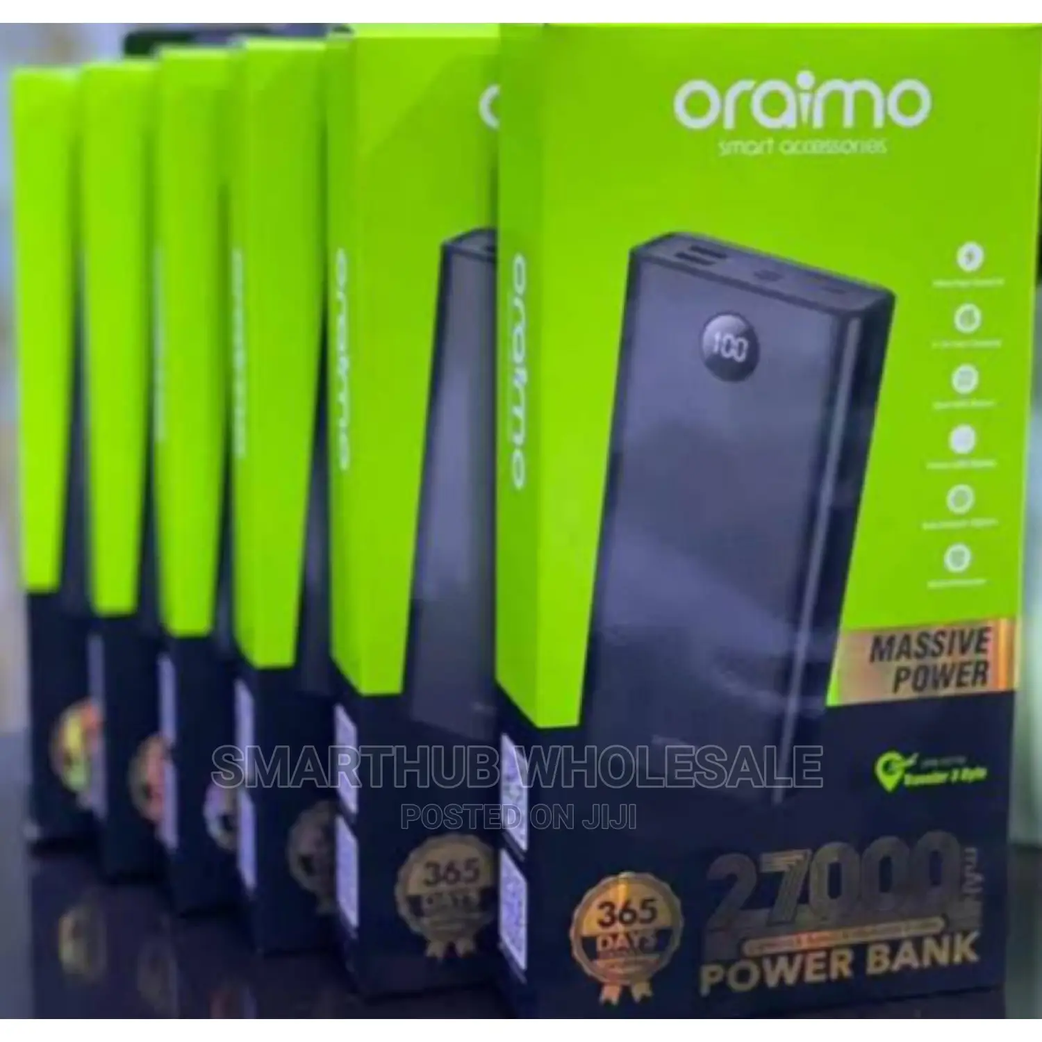 Oraimo27000mah 20W Available
