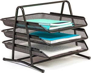 Metal A4 Paper Office Mesh Document Basket File Paper Tray - thumbnail 2