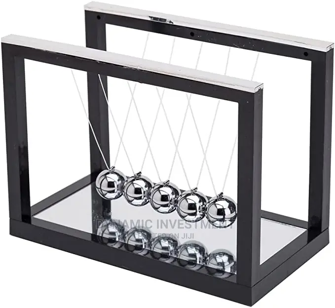 Newtons Cradle Balance Balls With Kinetic Motion