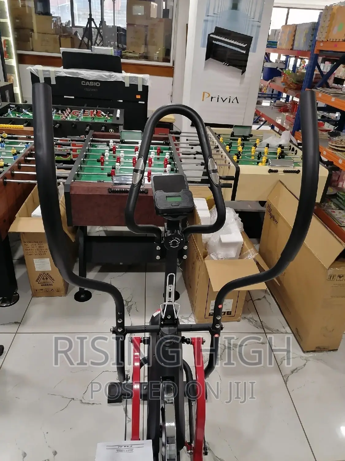 Heavy-Duty Exercise Bike.