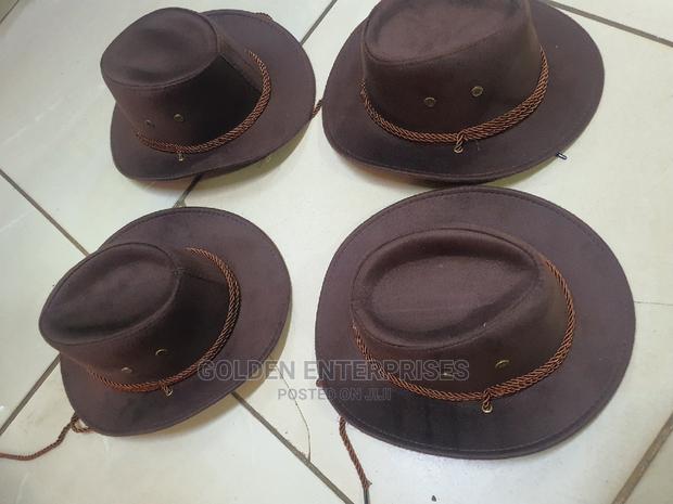 Kids Brown Cowboy Hat - main view