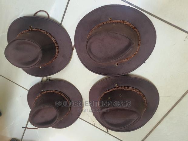 Kids Brown Cowboy Hat - thumbnail 2