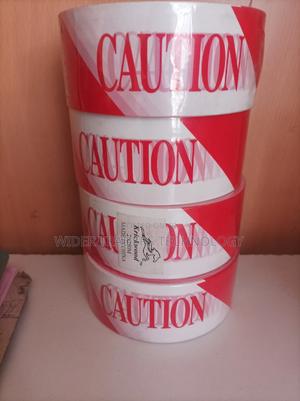 Caution Warning Ribbon Tapes Red White Site Safety - main view