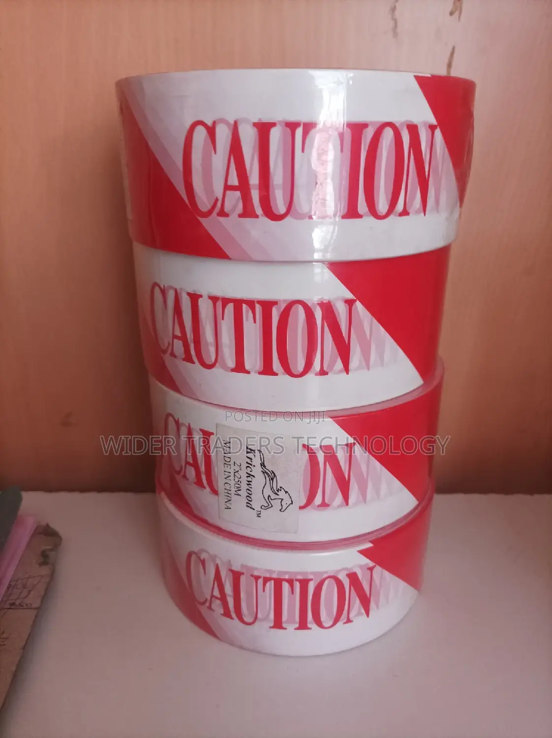 Caution Warning Ribbon Tapes Red White Site Safety