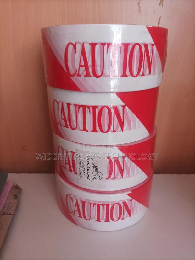 Caution Warning Ribbon Tapes Red White Site Safety - thumbnail 2