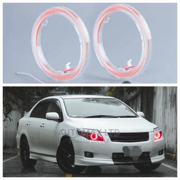 Bright Red Angel Eye LED Rings. For Toyota,Nissan,Subaru,Vw
