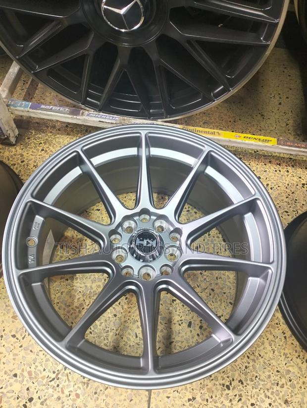 KH Grey 18 Inch Offset Rims Fitting Subaru,Mark X, CX 5 - main view