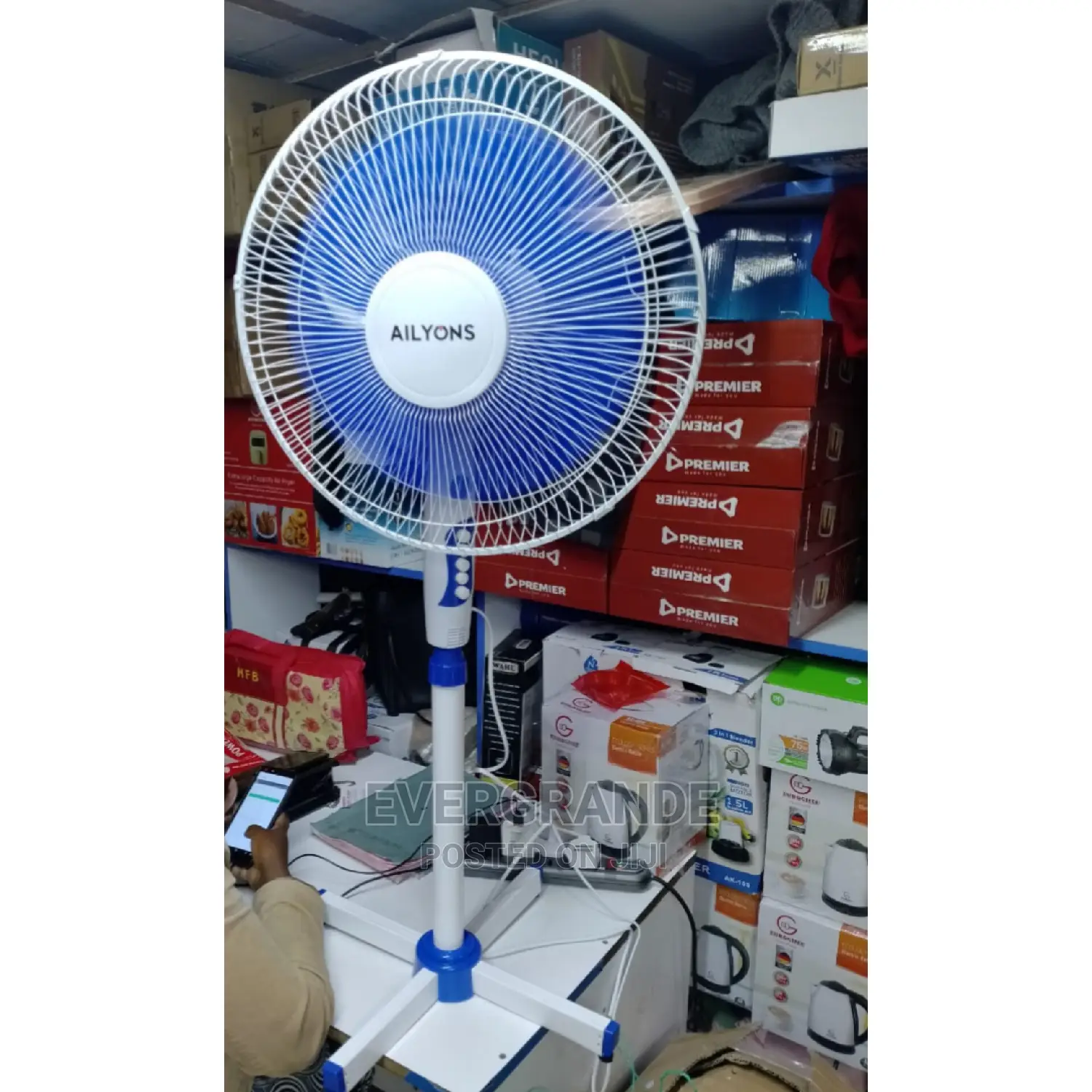 L Standing Fan 16 Inches Ailyons Brand