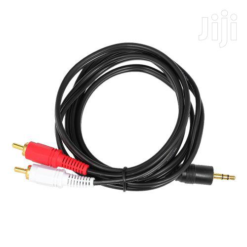 Generic 1.5 Meter RCA Audio Cable 3.5mm Male to 2 RCA