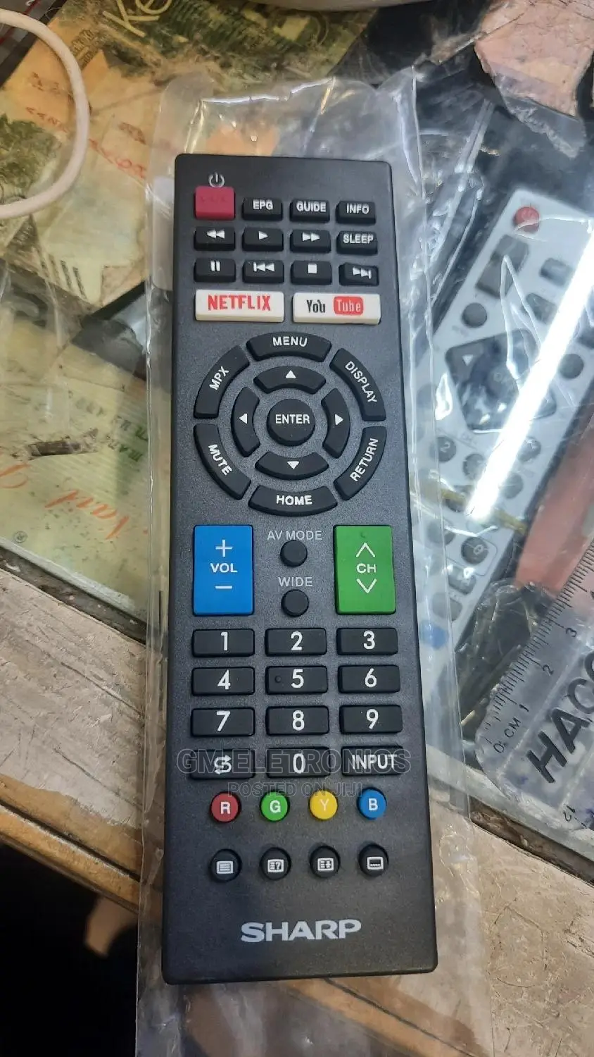 Sharp Smart Tv Replacement Remote.