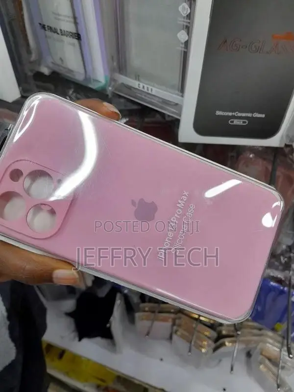 Vine iPhone 13 Pro Max Silicone Case- Peach