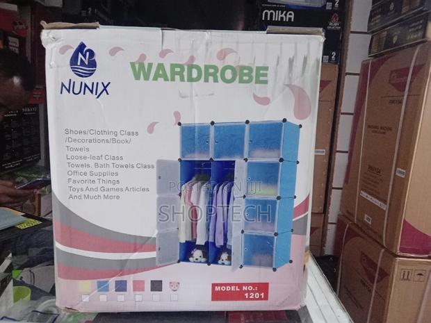 Nunix 3 Columns Heavy Portable Plastic Wardrobes - thumbnail 3