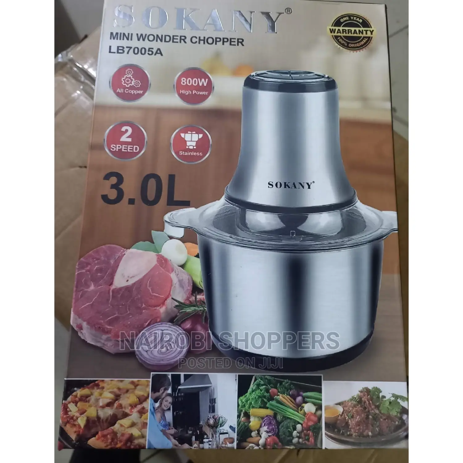Vegetables Chopper 3.0 Liters Sokany
