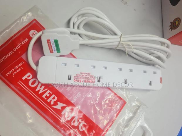 4 Socket Power King Electric Extension 3m - main view