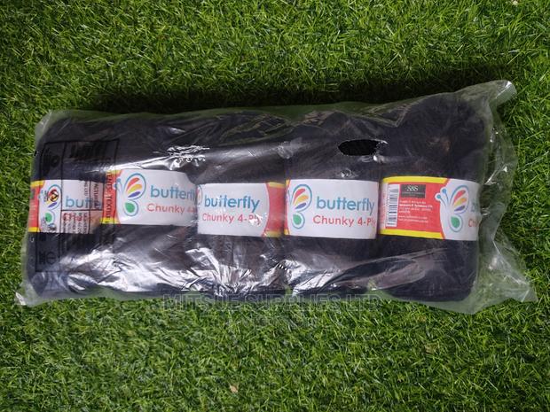 Butterfly Chunky 4ply Black Yarn Packet of 5 Rolls Code 119 - thumbnail 4