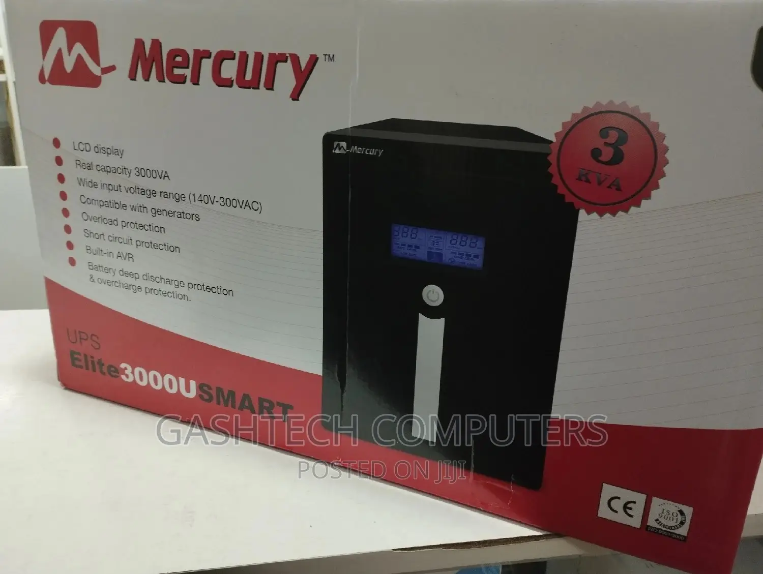 Mercury Elite 3000U Smart 3000va UPS 3KVA