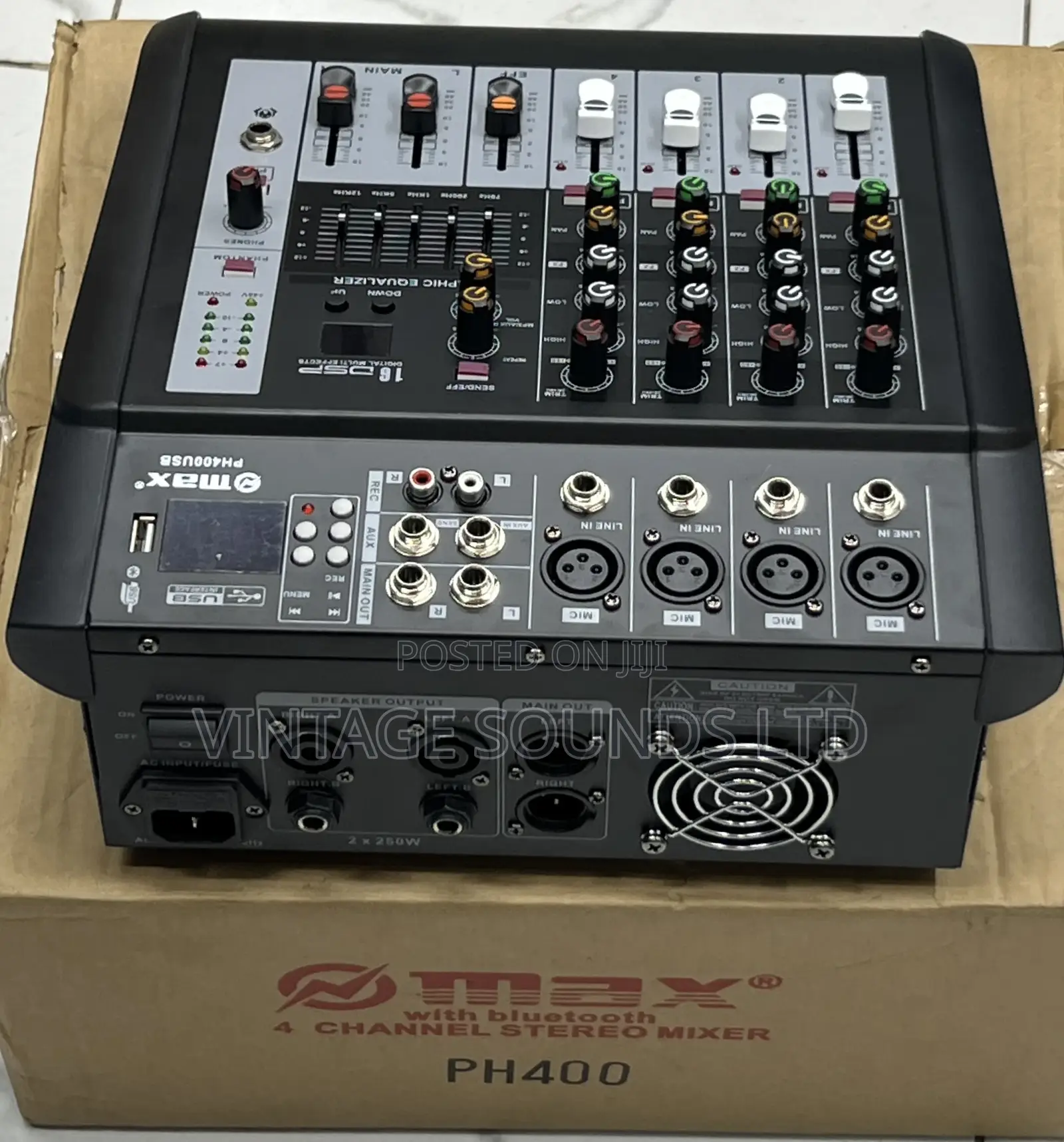 Max 4 Mixer With Power Amplifier Ph400 With USB Bluetooth