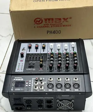 Max 4 Channel Powered Mixer With Bluetooth and Usb