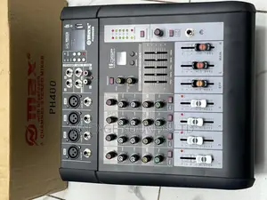 Max 4 Channel Powered Mixer With Bluetooth and Usb