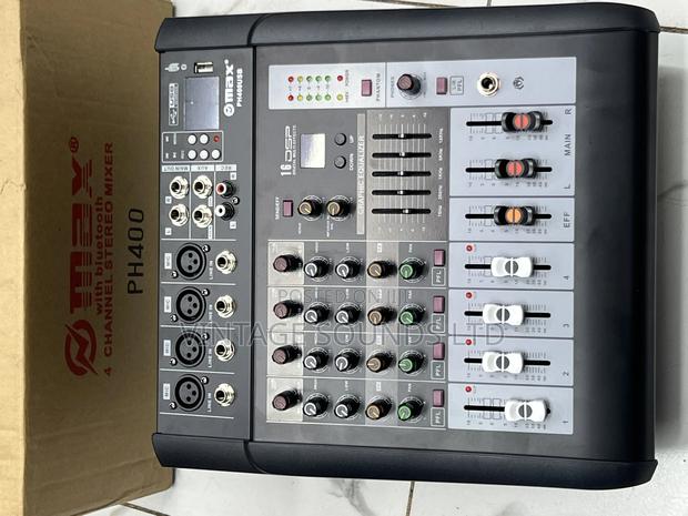 Max 4 Channel Powered Mixer With Bluetooth and Usb - thumbnail 4