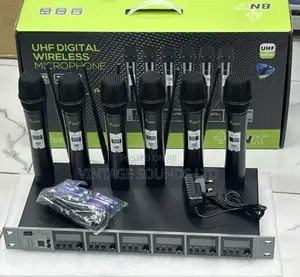 BNK ES600 6microphone Professional UHF Wireless Microphone
