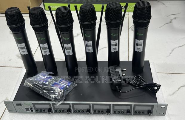 BNK Professional 6 Microphones UHF Wireless Microphone ES600 - main view