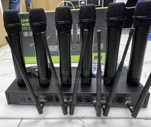 BNK Professional 6 Microphones UHF Wireless Microphone ES600