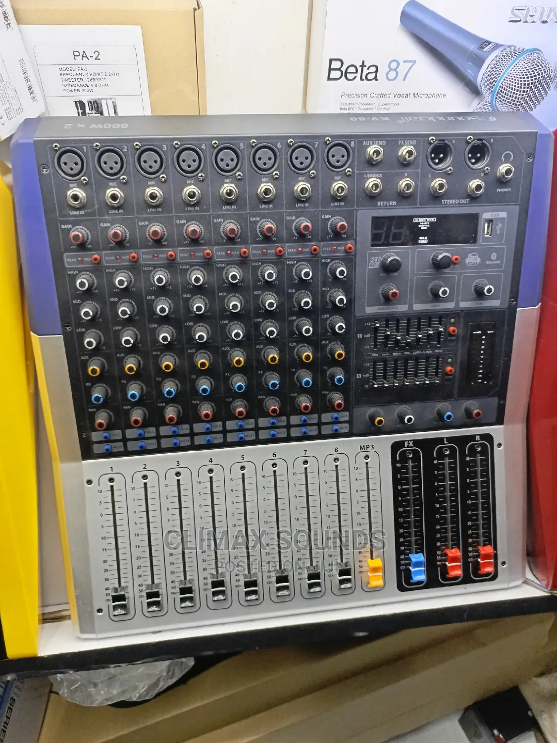 Sound Craft Powered Mixer Kv 80s
