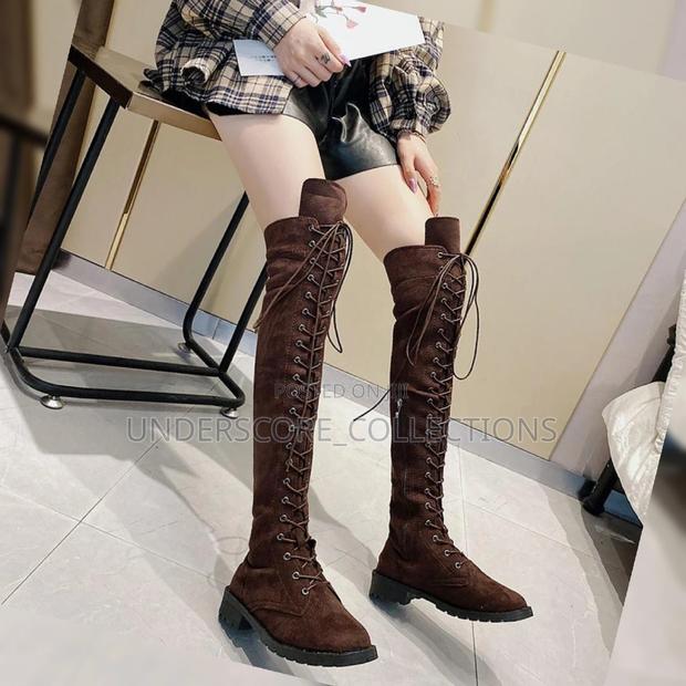 Classy Ladies Flat Long Boot Shoes - thumbnail 2