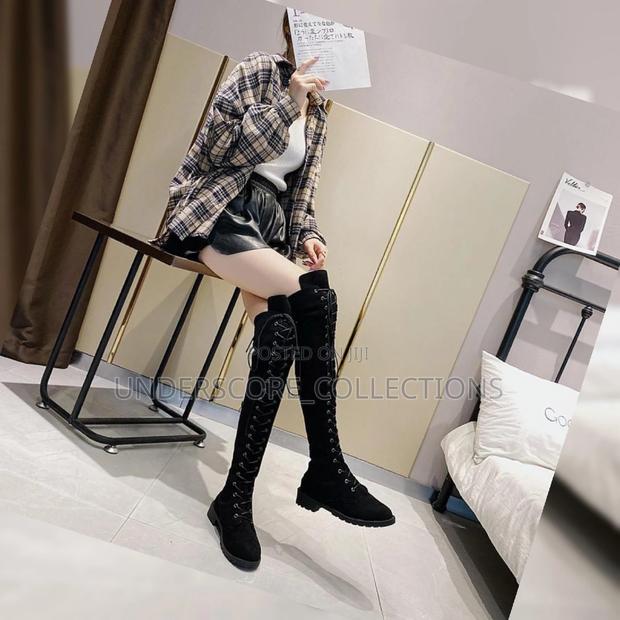 Classy Ladies Flat Long Boot Shoes - thumbnail 3