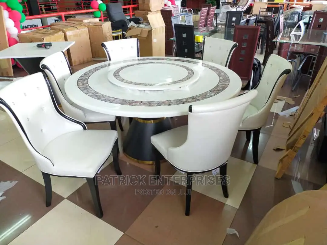 Imported Morden Marble Dining Table 6 Seater