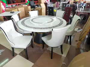 Imported Morden Marble Dining Table 6 Seater
