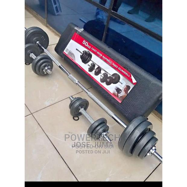 50kg Dumbells With Barbell - main view