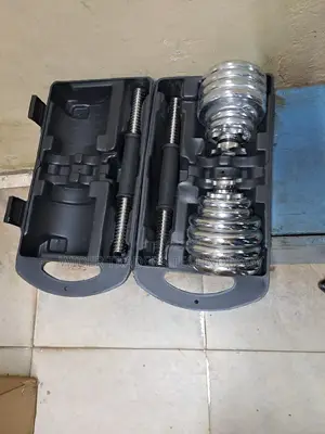 15kg Chrome Adjustable Dumbbell Set