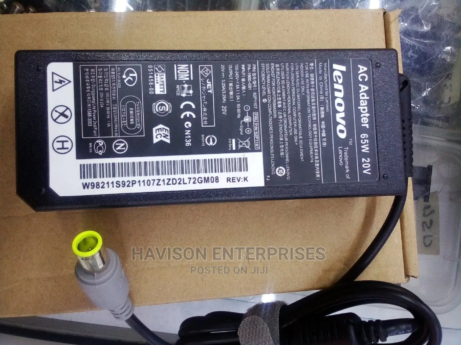 20v Laptop Adapter