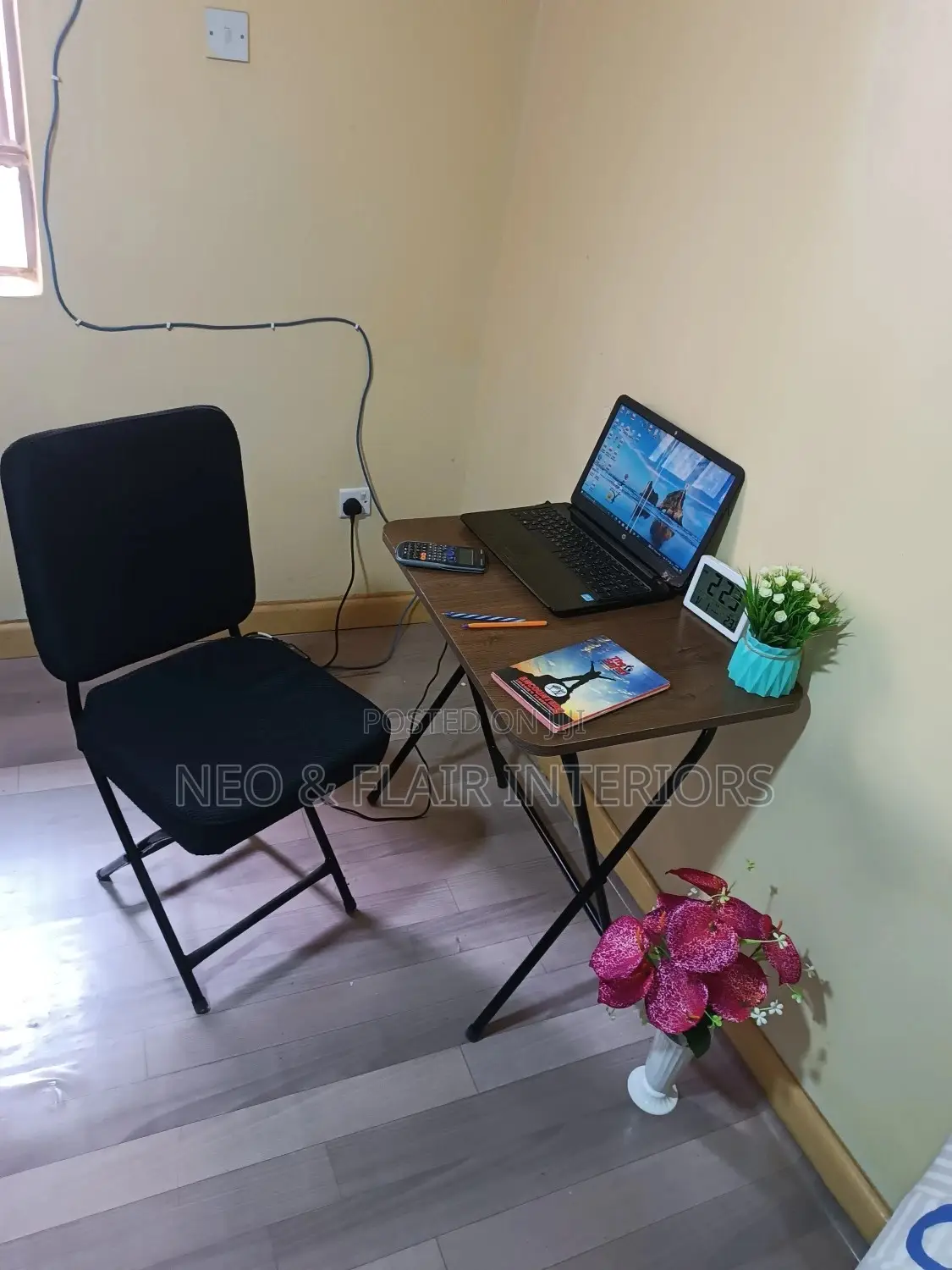 Foldable Study Desk and Chair