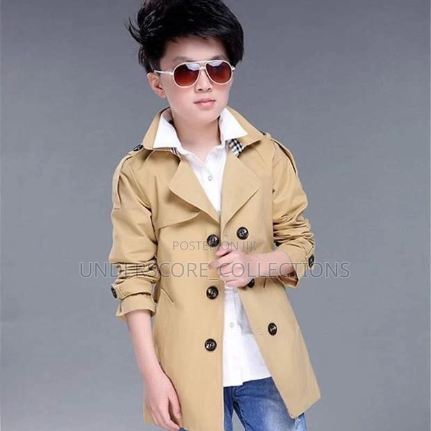 High-End Unisex Kids Trench Coats