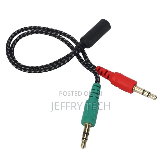 Headphone Splitter for Computer, Earphone Adapter for PC