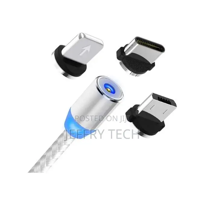 Magnetic Charging Cable With Mualtiple Connectors