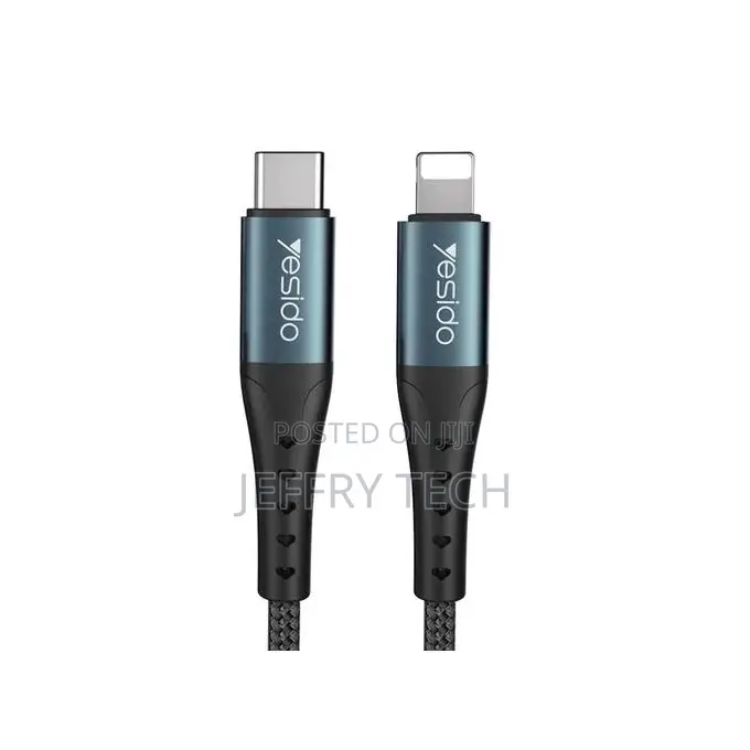 Yesido Fast Charger Cable (C-Tybe to Lightning Connector) 2M