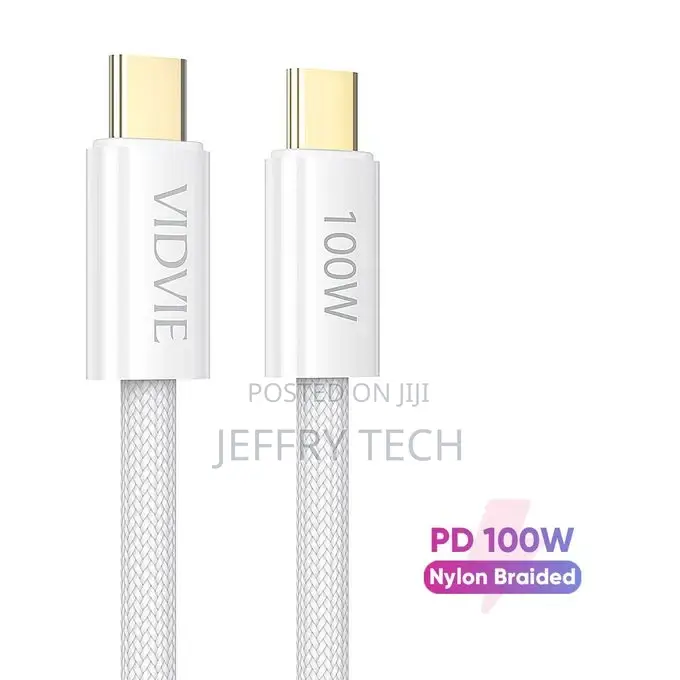 Vidvie Tybe-C to Tybe-C Data Cable, Fast Charging 100W 1.2 M