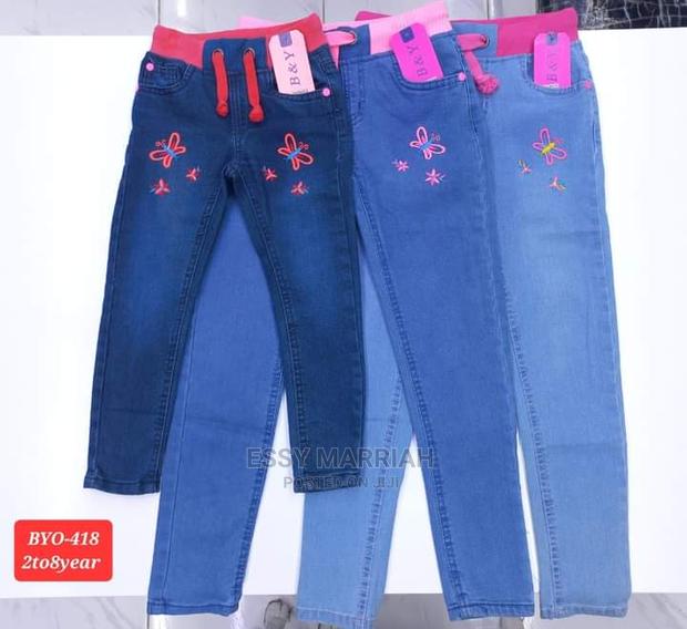 Girls Elastic Jeans